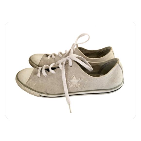 Converse Women's Sneakers Shoes One Star Gray Size 9.5 Lace Up - Picture 1 of 7